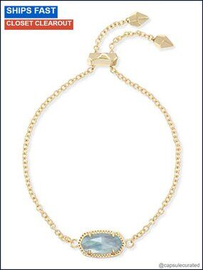 Kendra Scott Elaina Adjustable Chain Bracelet Gold-Plated